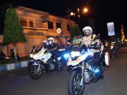 Pantau Kamtibmas Malam Tahun Baru 2022, Kapolres Ponorogo Bersama Bupati dan Dandim 0802 Pimpin Patroli Skala Besar