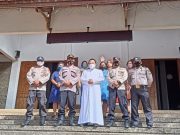 Polsek Sooko, Polres Ponorogo Amankan Giat Misa Kebaktian Gereja St. Hillarius Klepu
