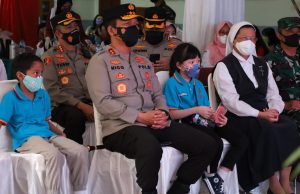 Kapolda Jatim Hadiri Launching Vaksinasi Merdeka Anak oleh Kapolri: Target 2,5 Juta Dosis Vaksin Untuk Anak-anak di Jatim