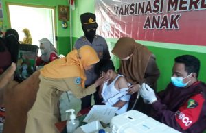 Tingkatkan Herd Immunity, Polres Ponorogo Gelar Vaksinasi Merdeka Anak Usia 6 – 11 Tahun