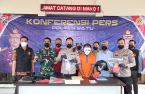 Kurang dari 24 Jam, Satreskrim Polres Batu Amankan Pelaku Pembawa Senpi Rakitan