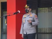 Kapolres Pimpin Apel Pencanangan Pembangunan Zona Integritas Menuju WBK Polres Ponorogo Secara Internal