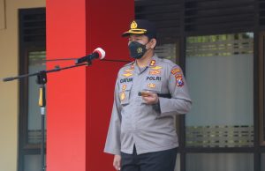 Kapolres Pimpin Apel Pencanangan Pembangunan Zona Integritas Menuju WBK Polres Ponorogo Secara Internal
