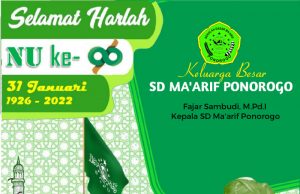 SD Ma’arif 1 Ponorogo: Selamat Harlah Ke-96 Nahdlatul Ulama