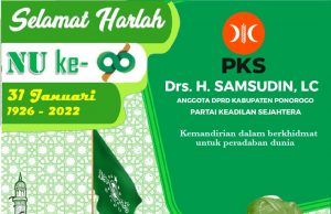 Drs. H. Samsudin, LC Anggota DPRD Ponorogo fraksi PKS mengucapkan