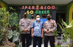 Kapolsek Sooko Koordinasi dengan SMPN 1 Sooko, Cegah Penyebaran Covid-19