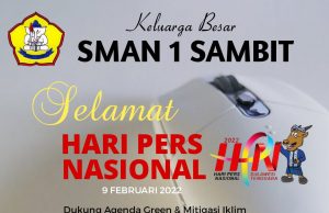 SMAN 1 Sambit Mengucapkan Selamat Hari Pers Nasional