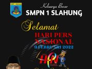 SMPN 1 Slahung Mengucapkan Selamat Hari Pers Nasional