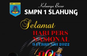 SMPN 1 Slahung Mengucapkan Selamat Hari Pers Nasional