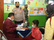 Kapolres Ponorogo Tinjau Vaksinasi Merdeka di SDN 1 Pondok Kecamatan Babadan