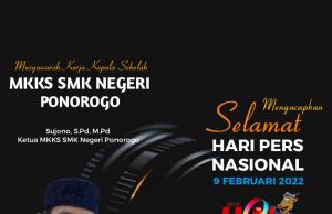 MKKS SMK Negeri Ponorogo: Selamat Hari Pers Nasional
