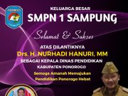 SMPN 1 Sampung Mengucapkan Selamat Dilantiknya Drs. H. Nurhadi Hanuri, MM sebagai Kepala Dinas Pendidikan Ponorogo