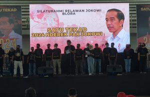 Relawan Berkumpul di Blora, Pastikan 2024 Tegak Lurus Kawal Jokowi
