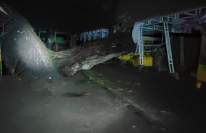 Hujan Deras, Air Sungai Meluap di Kelurahan Pakunden, Kepatihan & Pohon Trembesi Ambruk Timpa rumah Warga