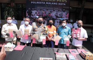 Satresnarkoba Polresta Malang Kota Berhasil Gagalkan Upaya Peredaran Narkoba Jenis Shabu dan Ganja 9,2 Kg