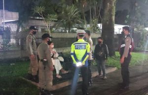 Masifkan Patroli Malam Sat Samapta Polresta Malang Kota Pantau Fasum