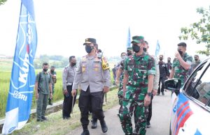 Polres Ponorogo Bersama Jajaran TNI dan Inkait Gelar Pengamanan Kunker Wapres RI