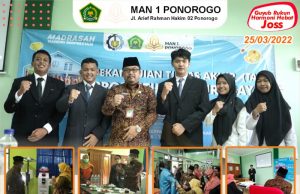 Ujian Praktek Ketrampilan MAN 1 Ponorogo Istimewa, Diuji Langsung Kakan Kemenag