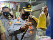 Cek Ketersediaan Stok Migor Kapolres Madiun Kota Tinjau Pasar Besar