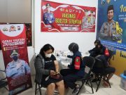 Percepat Capaian Vaksinasi Untuk Herd Immunity,Polres Pasuruan Kota Gelar Vaksinasi Malam Hari