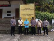 Jelang Perayaan Paskah Tahun 2022, Polsek Sooko, Polres Ponorogo Lakukan Sterilisasi