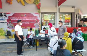 Percepatan Vaksinasi, Polres Bojonegoro Buka Gerai Vaksin di Supermarket