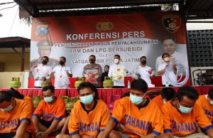 Polda Jatim Bongkar Penyalagunaan BBM dan Elpiji Bersubsidi