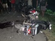 Adu Banteng Motor vs Motor di Ngasinan, Jetis, Satu Meninggal, Dua Luka Berat