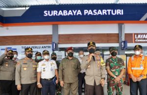 Forkopimda Jatim Mengecek Pos Pam, Pos Yan dan Pos Terpadu jelang Mudik Lebaran