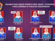9 Siswa SMAN 1 Ponorogo Diterima Fakultas Kedokteran