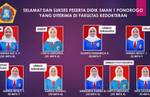 9 Siswa SMAN 1 Ponorogo Diterima Fakultas Kedokteran