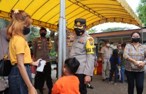 Polres Magetan Lakukan Rekayasa Lalu Lintas dan Siagakan Tim Drogba di Kawasan Wisata Sarangan