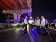 Kapolri Tinjau Langsung Tol Cikampek, Pastikan One Way-Contraflow Berjalan Lancar