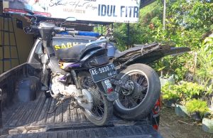 Dua Pengendara Sepeda Motor Adu Banteng, 2 Luka-luka, Bangunrejo, Sukorejo