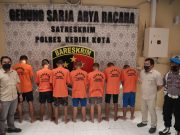 Sat Reskrim Polres Kediri Kota Berhasil Amankan 9 Pelaku Pengeroyokan