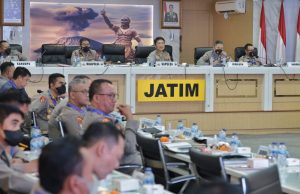 Polda Jawa Timur Gelar Anev Sitkamtibmas, Pengananan Covid 19 dan Ops Ketupat Semeru 2022