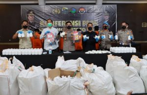 Berhasil Ungkap Jaringan Narkoba, Polresta Mojokerto Amankan 3,1 juta Butir Pil Koplo