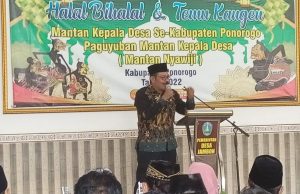 Mantan Kades se Kabupaten Ponorogo Gelar Halal Bihalal di Balai Desa Jambon