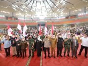 Forkopimda Jatim dan Elemen Masyarakat dari 7 Kabupaten/Kota Deklarasi Anti Narkoba dan Cinta NKRI di Universitas Negeri Malang