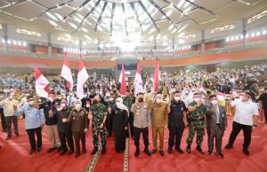 Forkopimda Jatim dan Elemen Masyarakat dari 7 Kabupaten/Kota Deklarasi Anti Narkoba dan Cinta NKRI di Universitas Negeri Malang