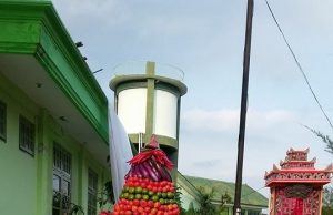 Gelar Lomba Kirab Gunungan Polres Blitar Kota Sambut Hari Lahir Pancasila