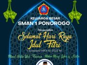 Keluarga Besar SMAN 1 Ponorogo Mengucapkan Selamat Hari Raya Idul Fitri 1443 H