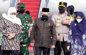 Forkopimda Jatim Dampingi Wapres RI Kunker di Dua Pesantren Jatim