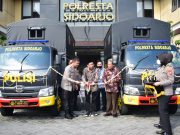 Siap Amankan Pilkades, Polresta Sidoarjo Terima Dua Truk Operasional dari Pemkab Sidoarjo