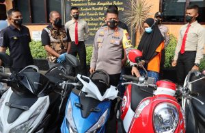 Beraksi di 9 TKP Ibu Muda Pelaku Penggelapan Motor Berhasil Diamankan Polres Blitar Kota