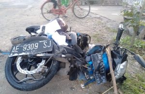 Hindari Penyeberang Jalan, Supra vs Pick Up Tabrakan, Pemotor Luka Serius, Bancar, Bungkal