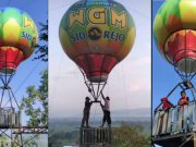 Keren, Gunung Mangge Kini Dipasang Spot Foto Balon Udara Instagenic