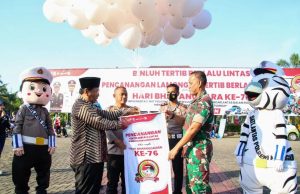 Sosialisasikan Budaya Tertib Berlalulintas, Polres Lamongan Gandeng Forkopimda