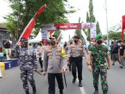 Polresta Banyuwangi All Out Lakukan Pengamanan Kejurnas Balap Sepeda INC 2022