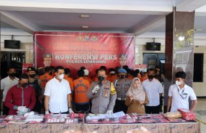 Polres Lumajang Berhasil Amankan 33 Tersangka Pengedar dan Pengguna Aktif Okerbaya